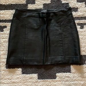 Faux Leather Skirt